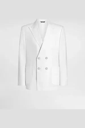 Dolce & Gabbana Portofino Double-breasted Linen Jacket - Man Suits And Blazers Linen 48