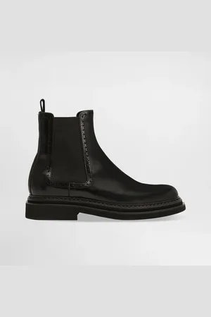 Dolce & Gabbana Brushed Calfskin Ankle Boots - Man Boots And Ankle Boots Leather 39