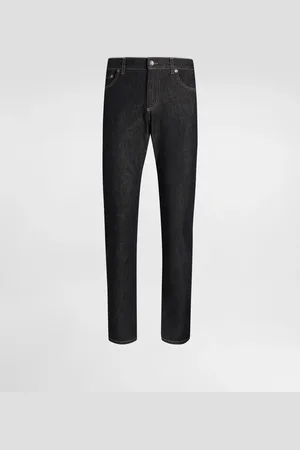 Dolce & Gabbana Slim-fit Stretch Cotton Jeans - Man Denim Multi-colored 44