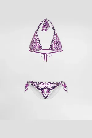 Dolce & Gabbana Triang Imb+slip Fioc - Woman Swimwear Fabric 1