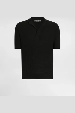 Dolce & Gabbana Satin Silk Polo Shirt - Man Sweaters And Cardigans 44