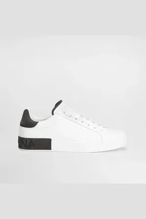 Dolce & Gabbana Portofino Light Calfskin Sneakers - Man Sneakers Black 39