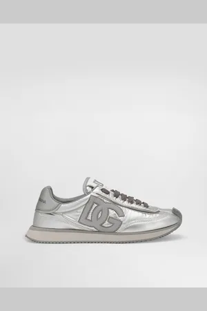 Dolce & Gabbana Dg Cushion Sneakers In Laminated Nylon - Woman Sneakers 35
