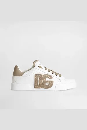 Dolce & Gabbana Calfskin Portofino Light Strobel Sneakers - Woman Sneakers White 35