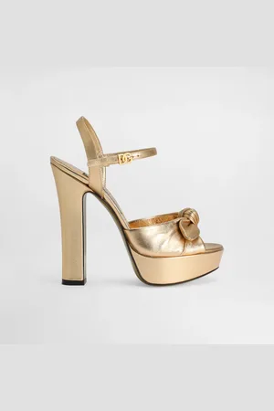 Dolce & Gabbana Mordoré Nappa Leather Sandals - Woman Sandals And Wedges Leather 35