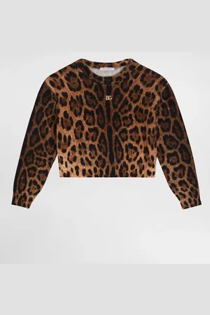Dolce & Gabbana Printed Fleece Pullover - Woman Sweaters Animal 3 Years