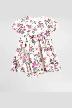 Dolce & Gabbana Violets- Poplin Dress - Woman Dresses 24/30 Months