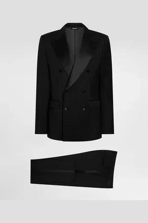 Dolce & Gabbana 3-piece Double-breasted Wool Gabardine Suit - Man Suits And Blazers 46