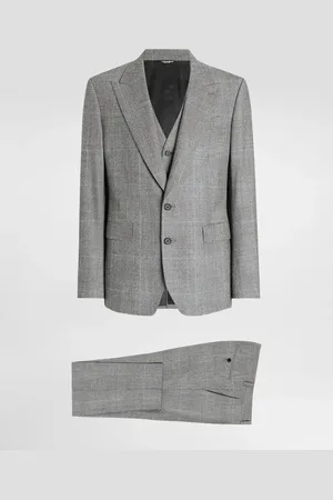 Dolce & Gabbana Single-breasted Glen Plaid Suit - Man Suits And Blazers 46