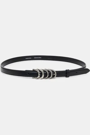 Dorothee Schumacher Soft calf leather narrow belt with D-ring hardware