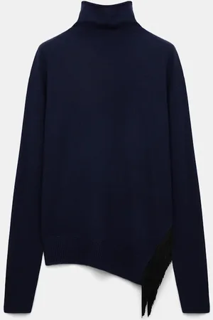 Dorothee Schumacher Merino-cashmere turtleneck with fringe