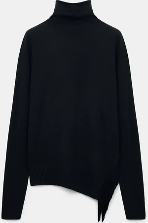 Dorothee Schumacher Merino-cashmere turtleneck with fringe