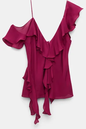 Dorothee Schumacher Silk georgette top with ruffles