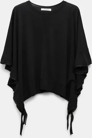 Dorothee Schumacher Knit top with draped flounce sleeves