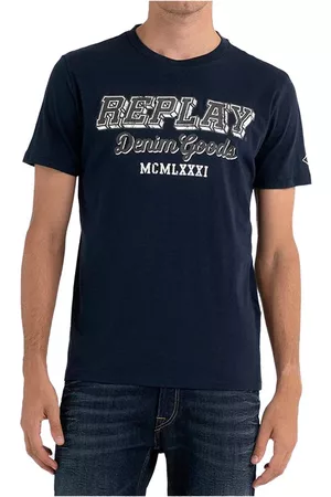 Replay M6649 .000.2660 Short Sleeve T-shirt in Black for Men