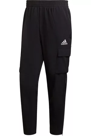 adidas Men Cargo Pants - French Terry Essentials C 7/8 Pants Black 2XL Man