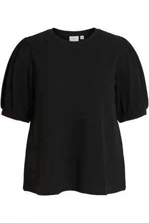 Vila Evoked Women Short sleeved Shirts - Dianan Short Sleeve Blouse Black 44 Woman