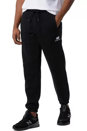 New Balance Men Sweatpants - Athletics Fleece Jogger Pants Black M Man