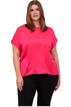Vila Evoked Women Short sleeved Shirts - Ellette Short Sleeve Blouse Pink 46 Woman