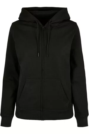 Build Your Brand Women Sweatshirts - Basic Full Zip Sweatshirt Black 2XL Woman