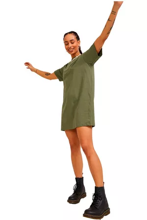 JACK & JONES Women Short & Mini Dresses - Annabel Loose Short Sleeve Dress Green XS Woman