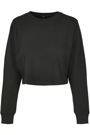 Build Your Brand Women Long Sleeved Shirts - Terry Crew Long Sleeve Top 3XL Woman