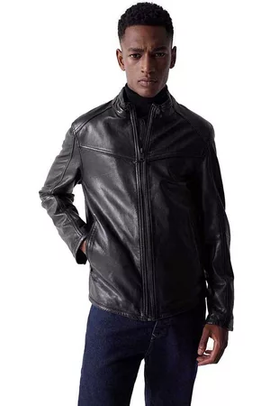 Salsa Men Leather Jackets - 21005597 Leather Jacket L Man