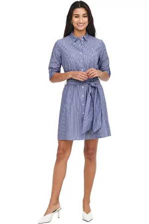 JDY Women Graduation Dresses - Hall 3/4 Sleeve Shirt Blue 36 Woman