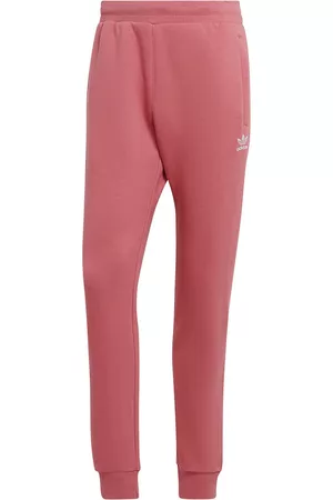 adidas Men Sweatpants - Trefoil Essentials Joggers Pants Pink L / Regular Man