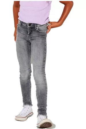 ONLY Girls Skinny Jeans - Konblush Skinny Raw 0918 Jeans Grey 6 Years Girl