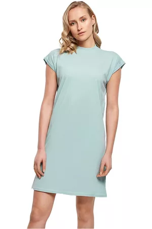 Build Your Brand Women Short & Mini Dresses - Turtle Extended Shoulder Short Sleeve Short Dress 3XL Woman