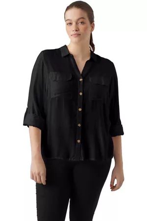 VERO MODA Women Long Sleeved Shirts - Bumpy New Long Sleeve Shirt Black 44 Woman