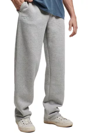 Superdry Men Sweatpants - Vintage Logo Embroidered Straight Joggers Grey 2XL Man