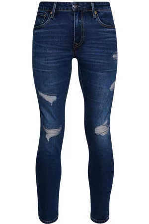 Superdry Men Slim Jeans - Vintage Slim Straight Jeans Blue 29 / 32 Man