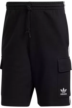 adidas Men Cargo Pants - Adicolor Classics 3 Stripes Cargo Shorts Black M Man