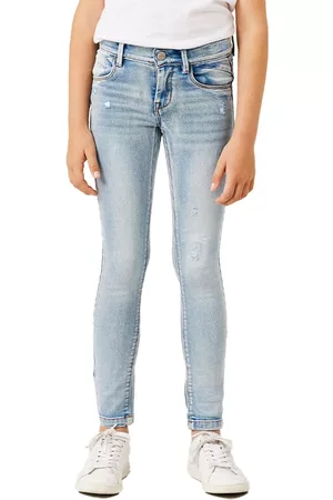 NAME IT Girls Skinny Jeans - Polly 1185 Skinny Fit Jeans Blue 5 Years Girl