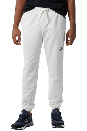 New Balance Men Sweatpants - Essentials Fleece Jogger Pants Grey L Man