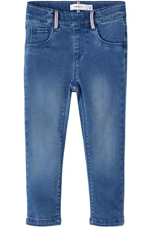 NAME IT Girls Slim Jeans - Salli 1380 Slim Fit Jeans Blue 4 Years Girl