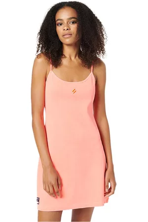 Superdry Women Graduation Dresses - Code Essential Strappy Dress Pink 2XS Woman