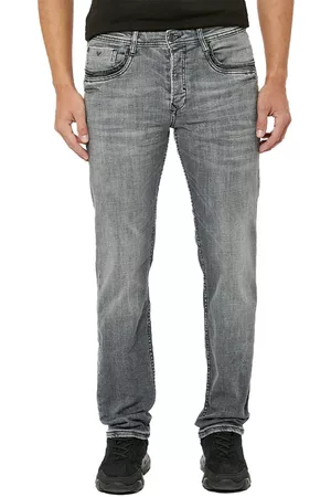 Kaporal 5 Men Straight Jeans - Aiden Jeans Droits Pour Hommes Style Cinq Poches Grey 28 Man