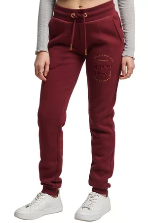 Superdry Women Sweatpants - Established Joggers Red S Woman