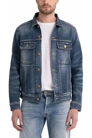 Replay Cotton Slim Fit Light Blue Denim Jacket - Clothing from N22 Menswear  UK