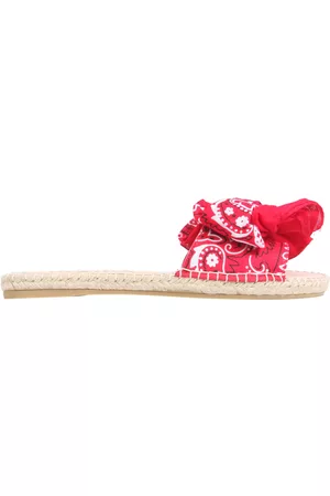 MANEBI Low sandals with bandana bow