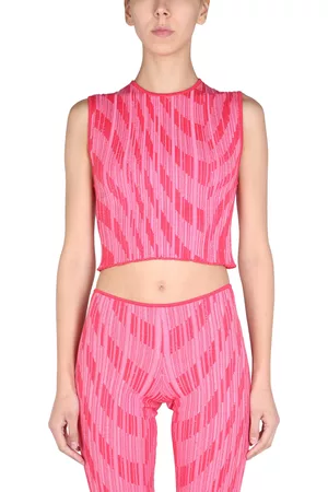 Serafini Jacquard knitwear crop top