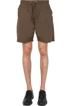 Universal Works Bermuda with check pattern