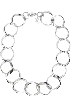 RAF SIMONS Linked rings necklace