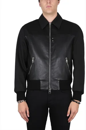 Alexander McQueen Leather bomber jacket