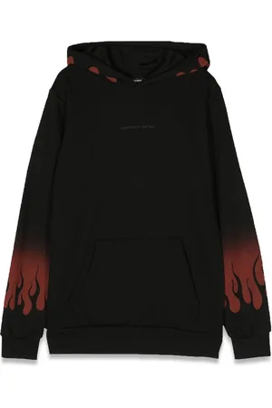 Vision Of Super Hoodie negative red flames