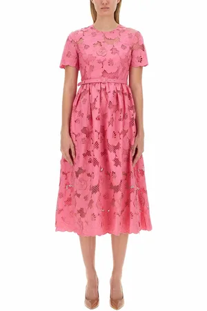 Self-Portrait Cotton midi dress