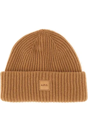 A.P.C. A. p.c. beanie hat with logo